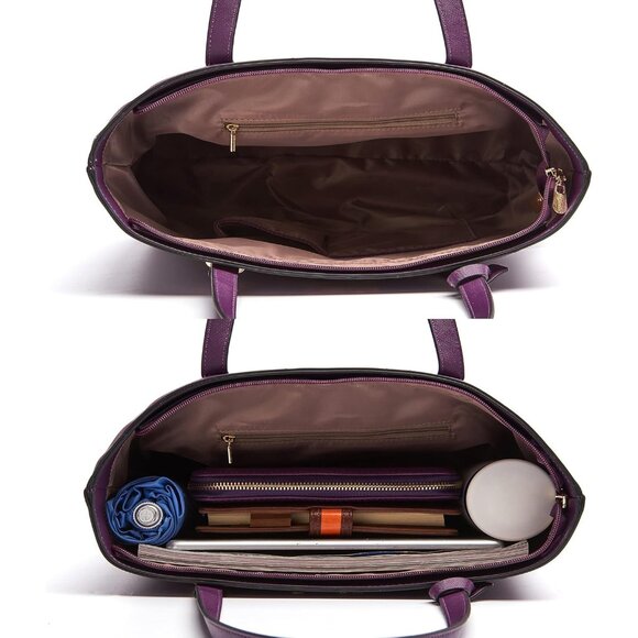 All-in-One Handbag Set for Women - Durable Faux Leather Design, 5 Bags Included - Picture 5 of 8